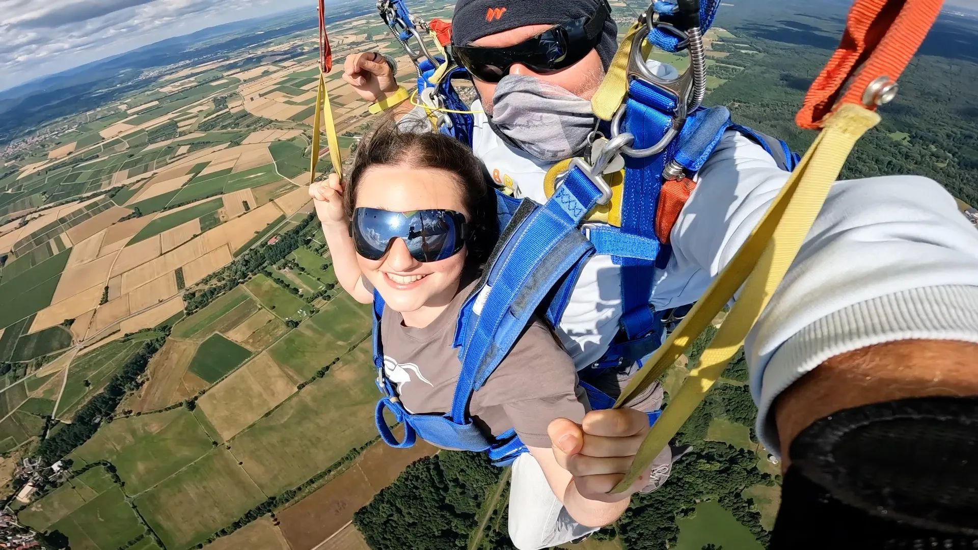 Saut en parachute en tandem en Alsace Lorraine Vosges