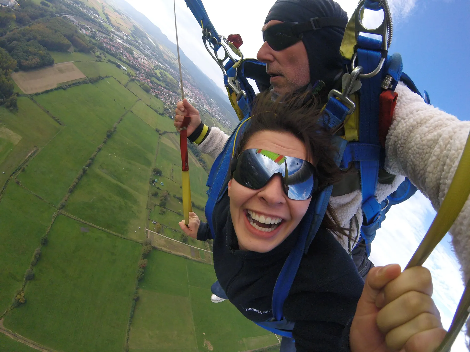 Saut en parachute de démonstration en Alsace Lorraine Vosges